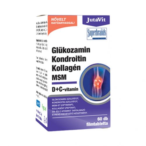 Jutavit glükozamin kondroitin kollagén msm d+c-vitamin filmtabletta 60db