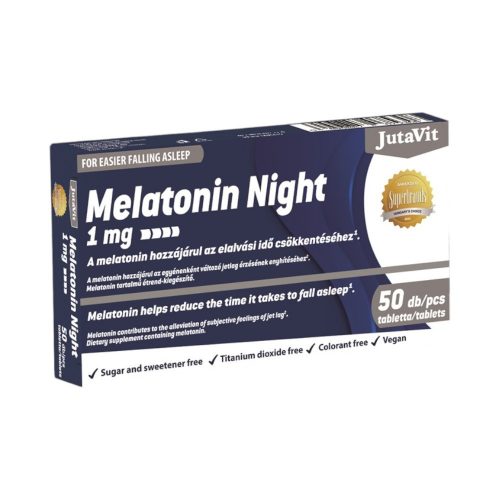 Jutavit melatonin night 1mg tabletta 50 db