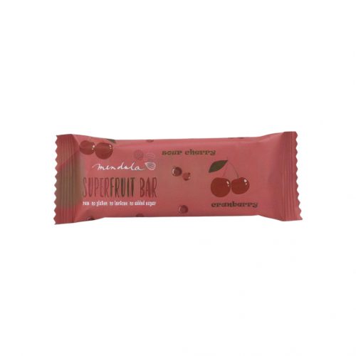 Mendula vörösáfonyás-meggyes superfruit bar 40g