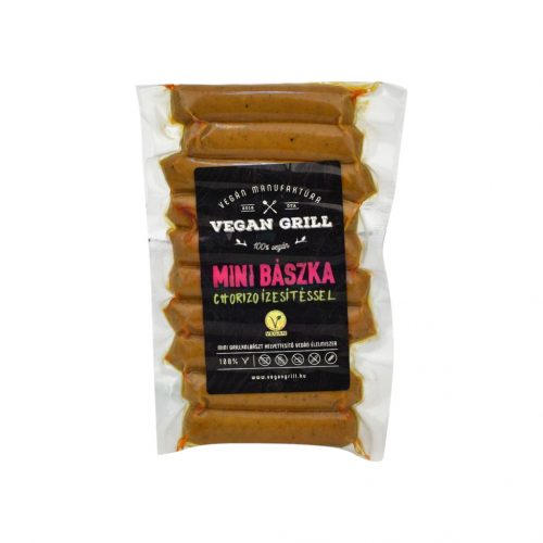 Vegan grill mini bászka chorizo ízesítéssel 180g