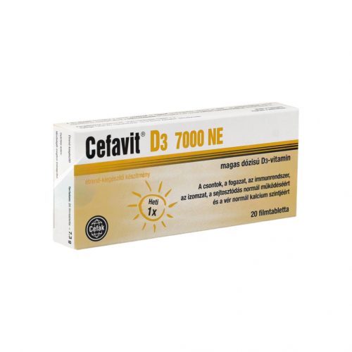 Cefavit d3-vitamin 7000ne tabletta 20db