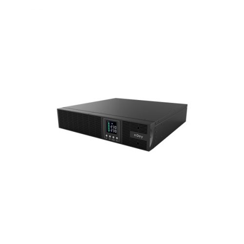 Njoy szünetmentes 1000va - aster 1k (8x iec c13, on-line, rs232, usb, szoftver, lcd kijelző, 2u rack)