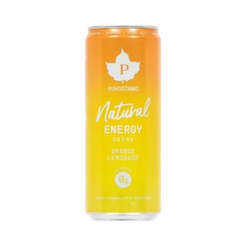 Puhdistamo natural energy 330ml narancs- limonádé ízű természetes energiaital