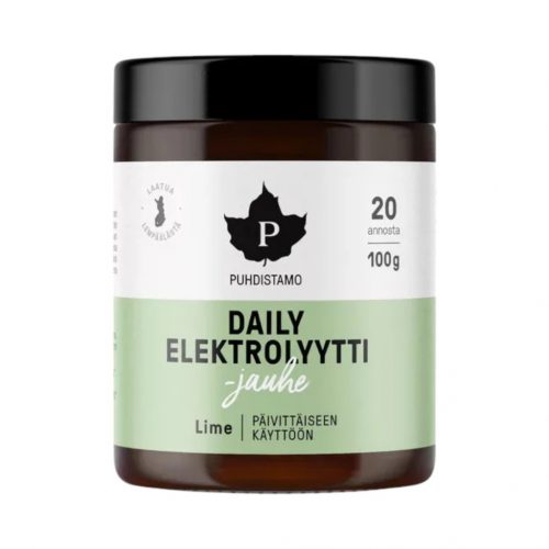 Puhdistamo Daily elektrolyytti  lime ízű napi elektrolit italpor 100 g