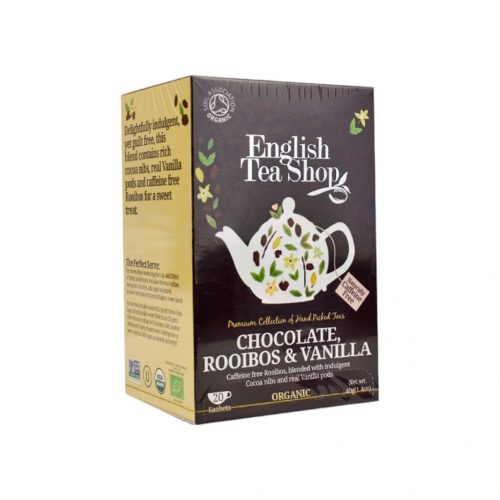 Ets 20 csokoládés vaníliás bio tea /29168/ 40g (english tea shop)