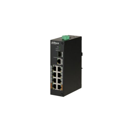 Dahua poe switch - pfs3110-8et-96 (8x 100mbps poe (96w) + 1x 1gbps + 1 sfp, 53vdc)