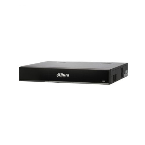 Dahua nvr rögzítő - nvr5432-16p-i/l (ai; 32 csatorna, h265+, 320mbps rögz., Hdmi+vga, 3xusb, 4xsata, i/o; poe 150w)