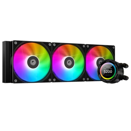 Id-cooling cpu water cooler - space sl360 xe (35,2db; max. 129,39 m3/h; 3x12cm, a-rgb led, fekete)