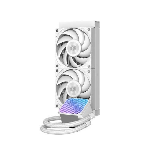 Id-cooling cpu water cooler - dx240 max white (35.2db; max. 144,41 m3/h; 2x12cm, fehér)