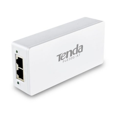 Tenda poe injector adapter - poe30g-at (30w, 230v bemenet;  802.3af/at poe; 1gbps, max 100m)