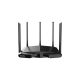 Tenda router wifi ax5700 - tx27 pro (861mbps 2,4ghz + 2402mbps 5ghz + 2402mbps 6ghz; ; 4port 1gbps, 5x6dbi)