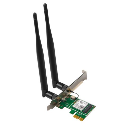 Tenda hálózati adapter wifi ax3000 - e30 (pci-e; 574mpbs 2.4ghz + 2402mbps 5ghz; 2x5dbi antenna)