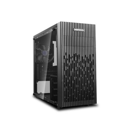 Deepcool számítógépház - matrexx 30 (fekete, fekete belső, ablakos, 1x12cm ventilátor, matx, 1xusb3.0, 1xusb2.0)