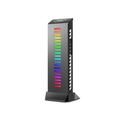 Deepcool videókártya tartó - gh-01 a-rgb (fekete, rgb, állítható magasság, max. terhelhetőség: 5 kg)