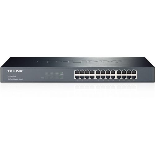 Tp-link switch  - tl-sg1024 (24 port, 1000mbps; fém ház, rackbe szerelhető)