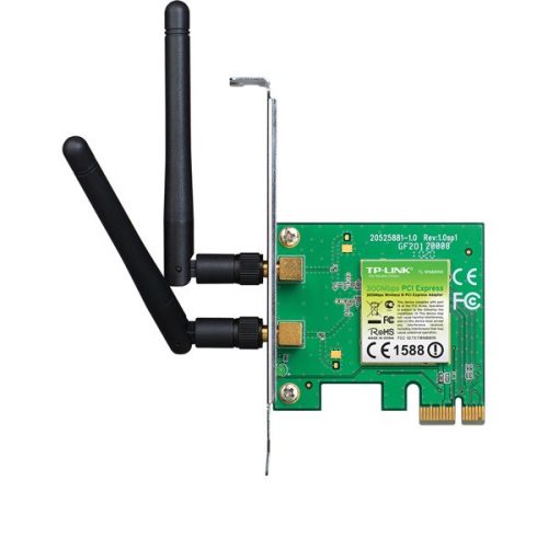 Tp-link hálózati adapter wifi n - tl-wn881nd (pci-e; 300mbps, 2,4ghz, cserélhető antenna)