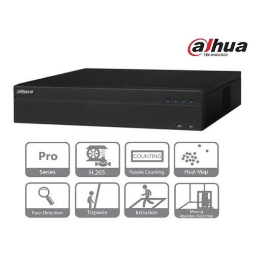 Dahua nvr rögzítő - nvr5864-4ks2 (64 csatorna, h265, 320mbps rögzítési sávszélesség, hdmi+vga, 3xusb, 8x sata, i/o,raid)