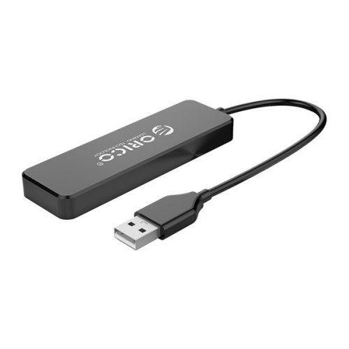 Orico usb2.0 hub - fl01-bk/99/ (4 port, bemenet: usb-a, kimenet: 4xusb-a, fekete)