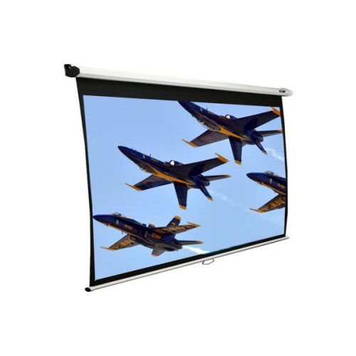 Elitescreens 106" (16:9) manuális fali vászon m106xwh (235 x 132 cm, fehér váz)