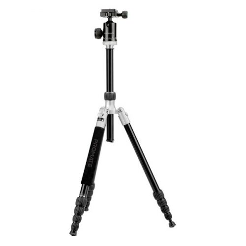 Promate tripod állvány - precise 160 (max.: 160cm, max.: 5kg, fekete)