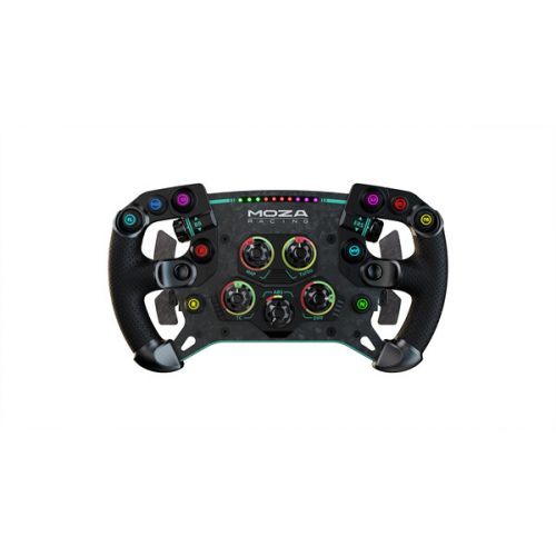 Moza racing kiegészítő - moza gs v2p gt kormánykerék (dual clutch, rgb, 300mm, alcantara)