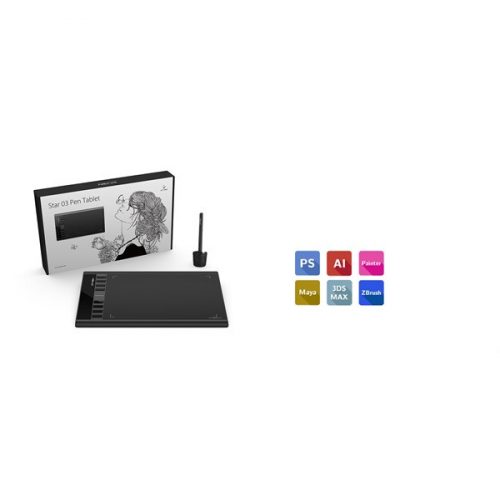 Xp-pen grafikus tábla - star 03 v2 (10"x6", 5080 lpi, ps 8192, 266 rps, 8 gomb, usb)