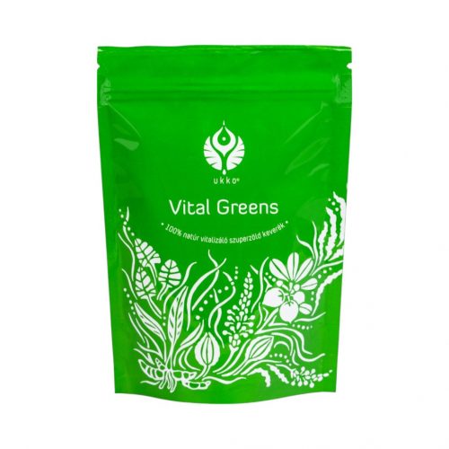 Ukko vital greens 100% natúr vitalizáló szuperzöld teakeverék 120g