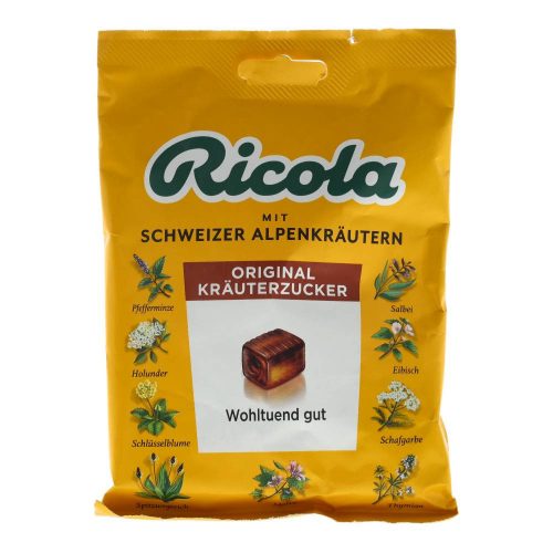 Ricola cukorka original herbs zacskós 75g