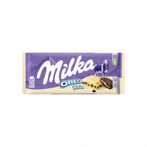 Milka oreo keksz darab fehércsokis 100g