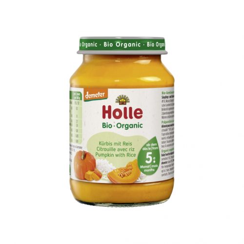 Holle bio bébiétel sütőtök-rizzsel 190g