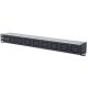 Manhattan elosztó - 19" 1u rackmount elosztó, 8db c19 aljzat, 2m eltávolítható kábel, ki-be kapcsológomb