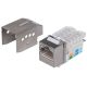 Manhattan keystone - cat6 keystone jack, ftp árnyékolt, rj45, fém