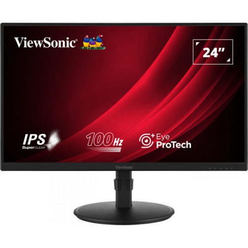 Viewsonic monitor 24" - vg2408a (ips, 100hz 16:9, fhd, 5ms, 250cd/m2, d-sub, hdmi, dp, vesa, spk, mag.áll, pivot)