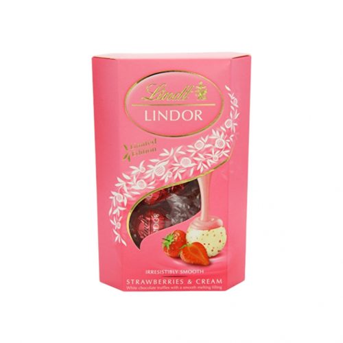 Lindt lindor white strawberries cream lnpr1215 200g