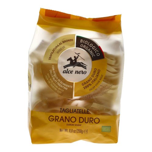 Alce nero bio durum tagliatelle (szélesmetélt) 250g