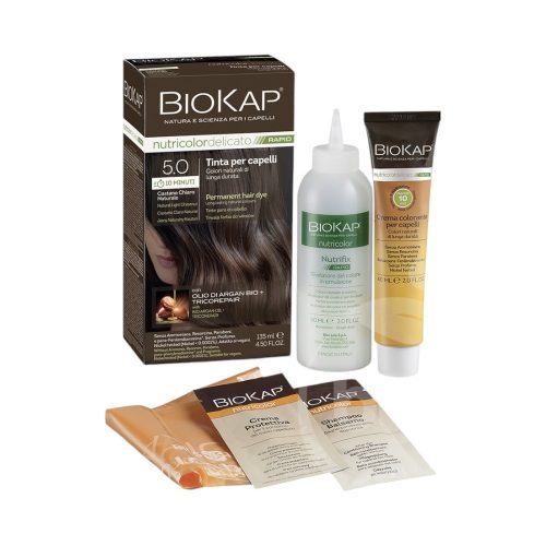 Biokap nutricolor rapid tartós hajfesték nr 5.0 natural light chestnut 135 ml