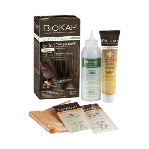 Biokap nutricolor rapid tartós hajfesték nr 6.06 dark blond havana 135 ml