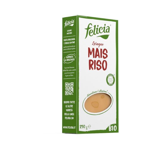 Felicia bio gluténmentes tészta kukorica-rizs lasagne 250g