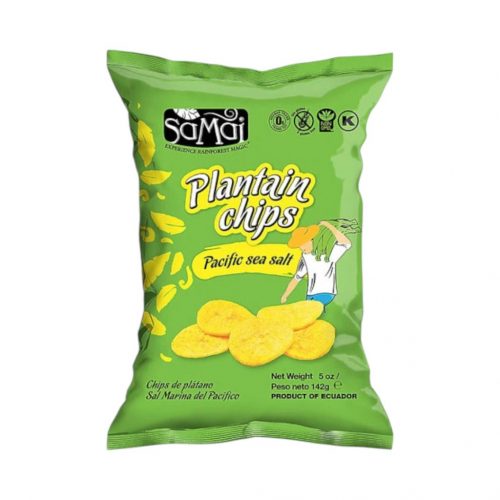 Samai plantain főzőbanán chips tengeri sós nagy kiszerelés 142g