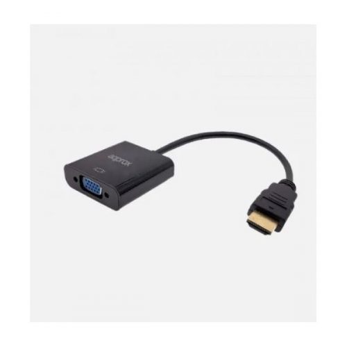 Approx kábel átalakító - hdmi to vga adapter +  audio output