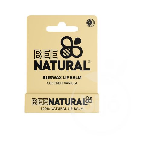 Bee natural kókusz vanília illatú natúr méhviasz ajakbalzsam 4g