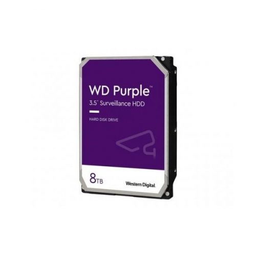 Western digital belső hdd 3.5" 8tb - wd85purz (5640rpm,256 mb puffer, sata3 - purple (biztonságtechnikai rögzítőkbe is))