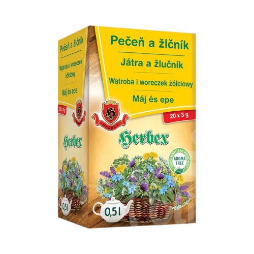 Herbex máj és epe tea 20x3g 60g