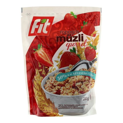 Fit reggeli ropogós müzli eper 200g