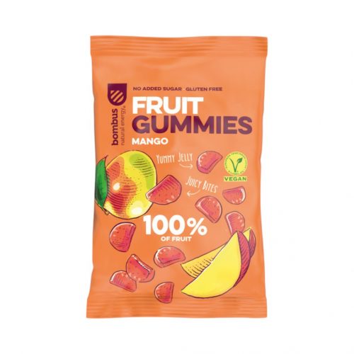 Bombus fruit gummies mangós cukorkák