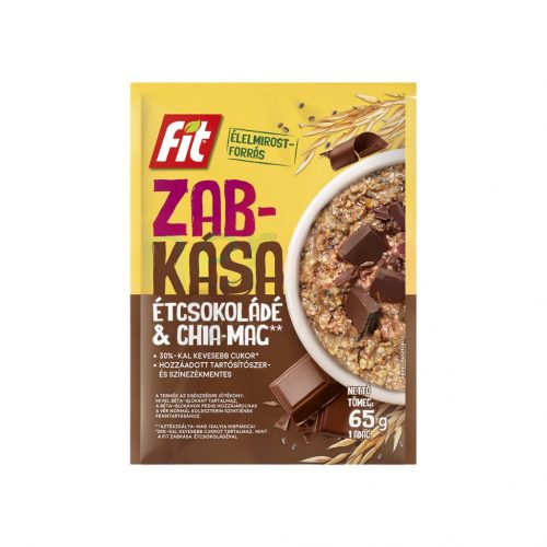 Fit reggeli zabkása chia maggal és csokoládéval 65g