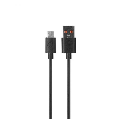 S-link kábel - and-kc19s (2.4a, micro usb, 100cm adat+töltőkábel, fekete)