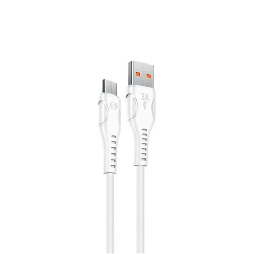 S-link kábel - sl-x241 (2.4a, 12w, gyorstöltés, micro usb, 100cm adat+töltőkábel, fekete)