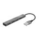 Trust usb hub - halyx mini (4port usb2.0; aluminium)