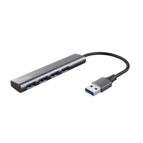 Trust usb hub - halyx (usb; 4port usb3.2; aluminium)